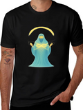 Mystic Spirit Graphic Tee - Black Cotton Blend