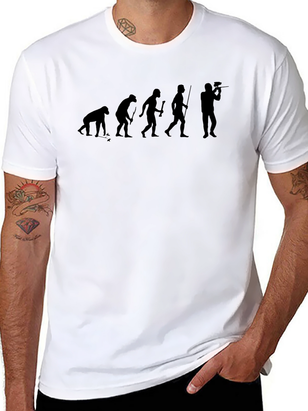 Evolution of Paintball T-Shirt - Black