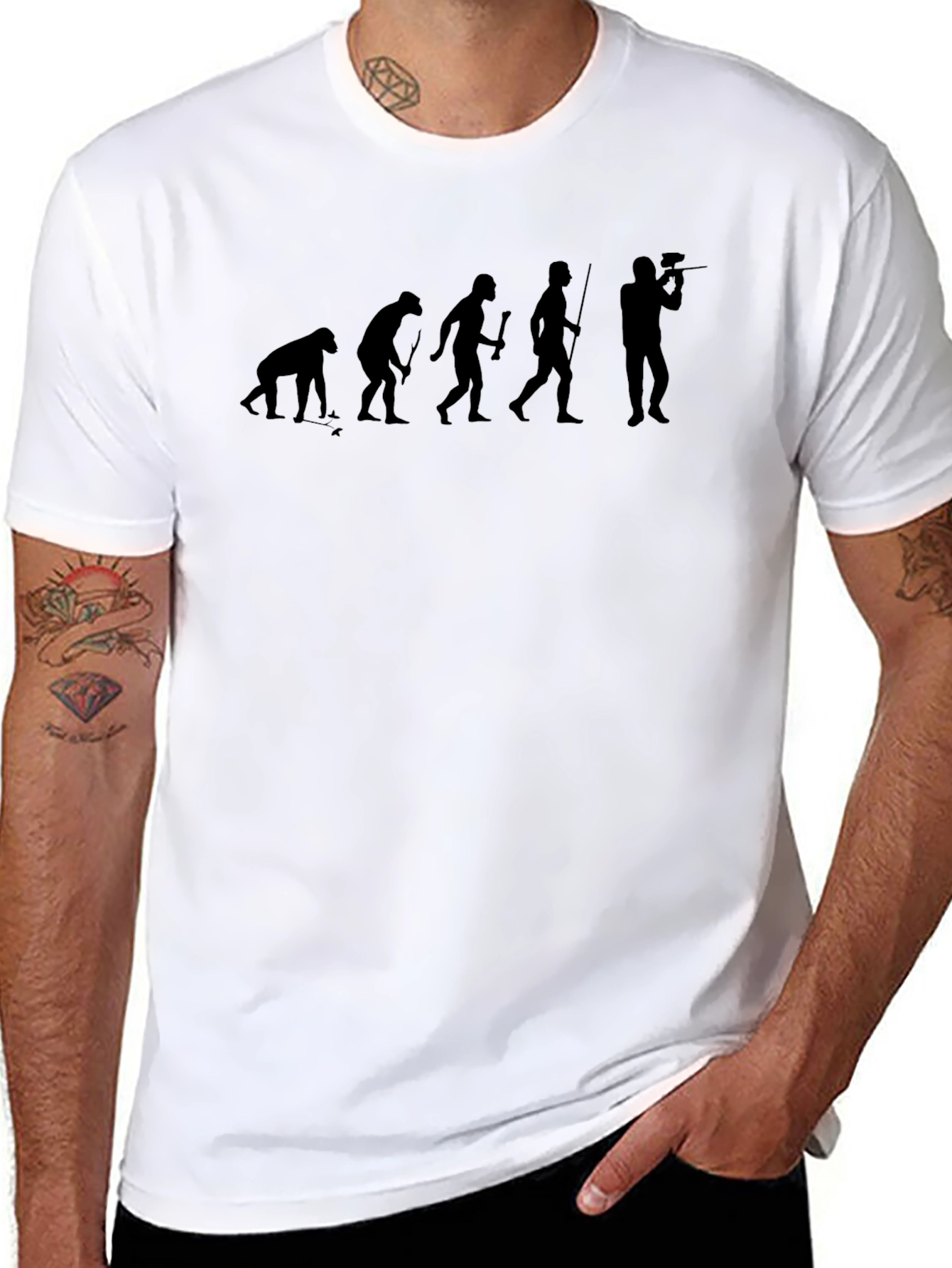 Evolution of Paintball T-Shirt - Black