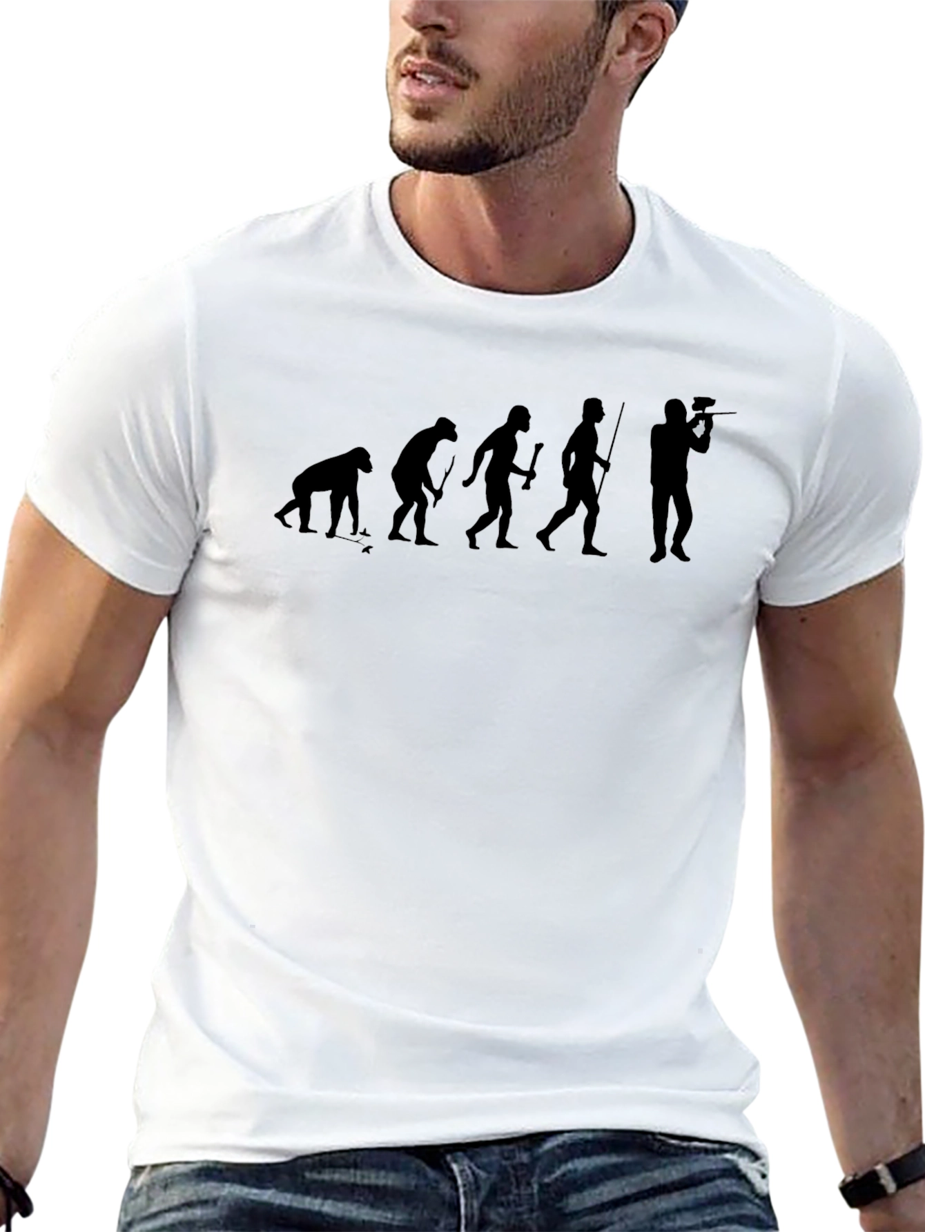 Evolution of Paintball T-Shirt - Black