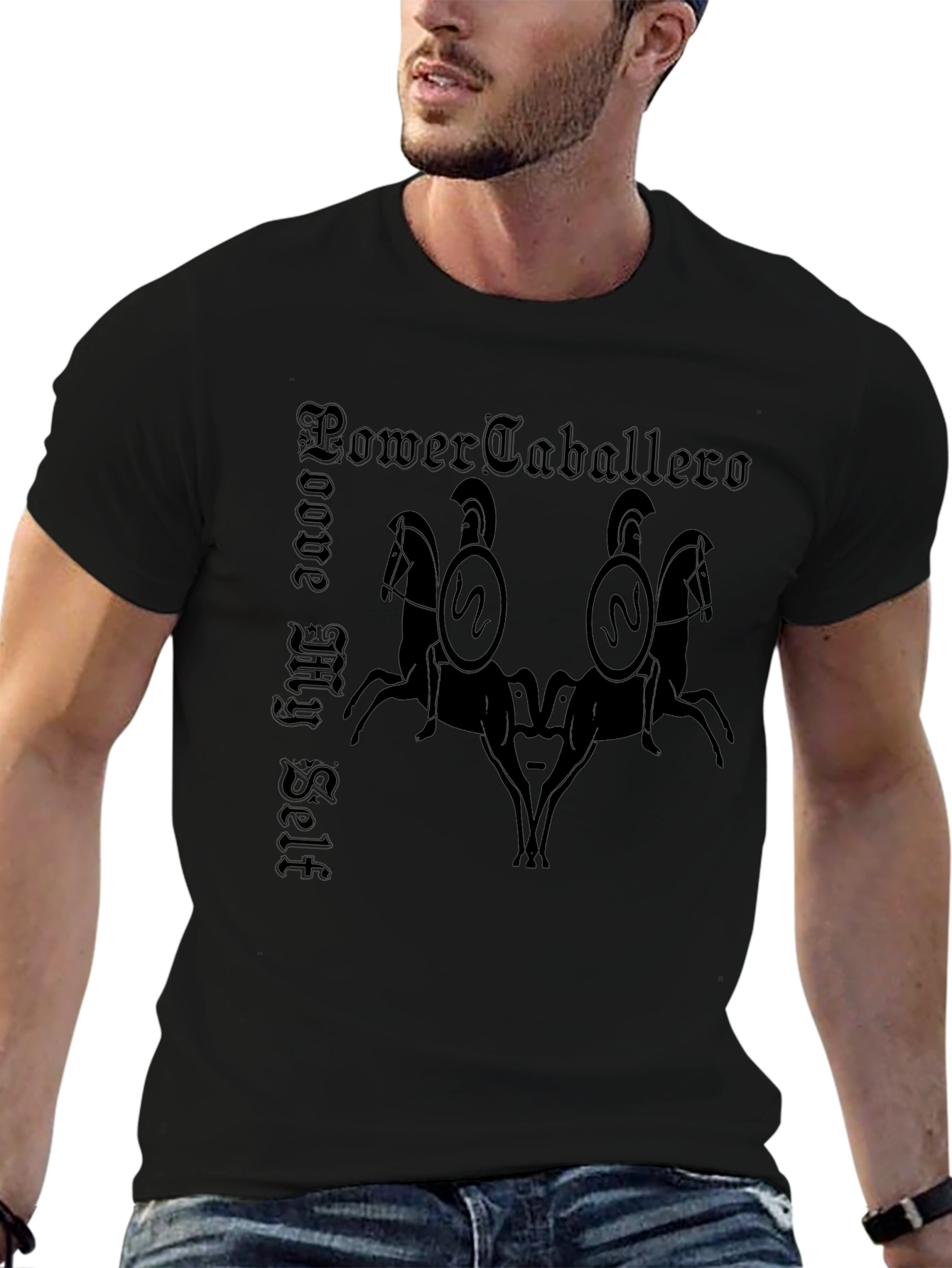 Power Caballero T-Shirt - Medieval Knight Design