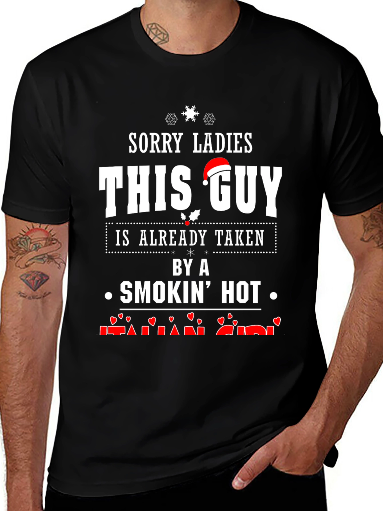 Smokin Hot Taken Guy Black T-Shirt