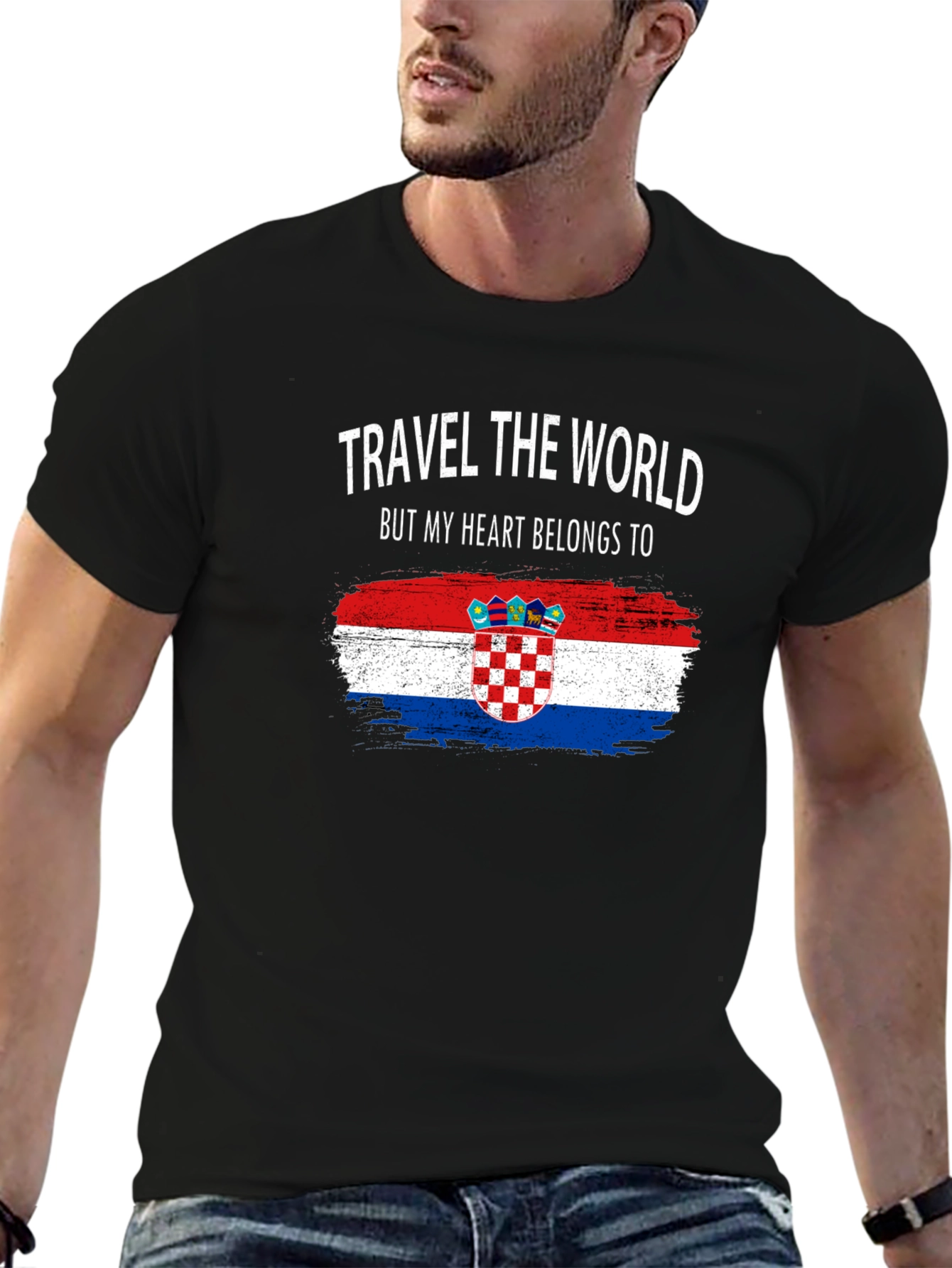 Croatian Heart T-Shirt: Travel the World