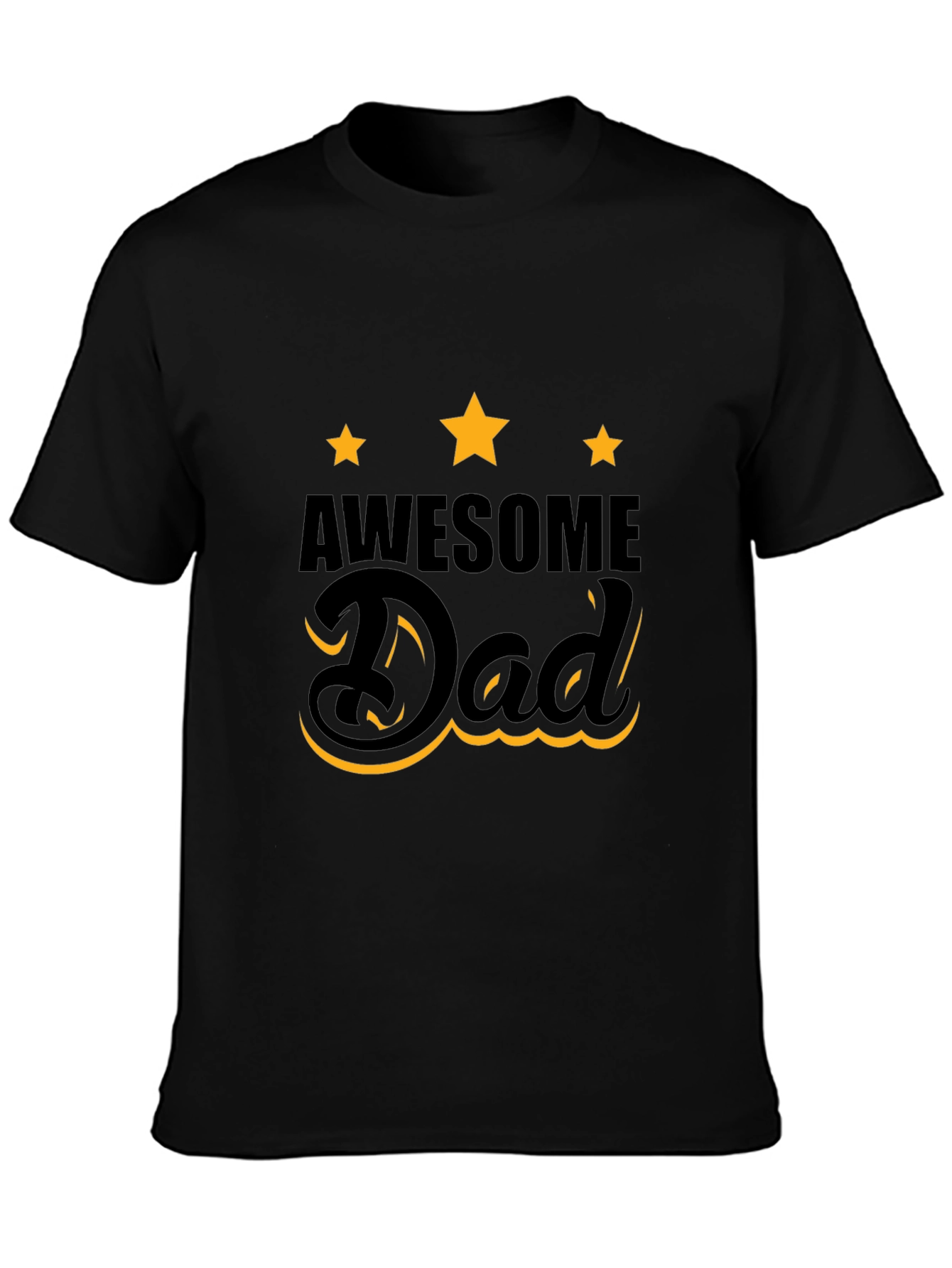 Awesome Dad T-Shirt - Black Graphic Tee