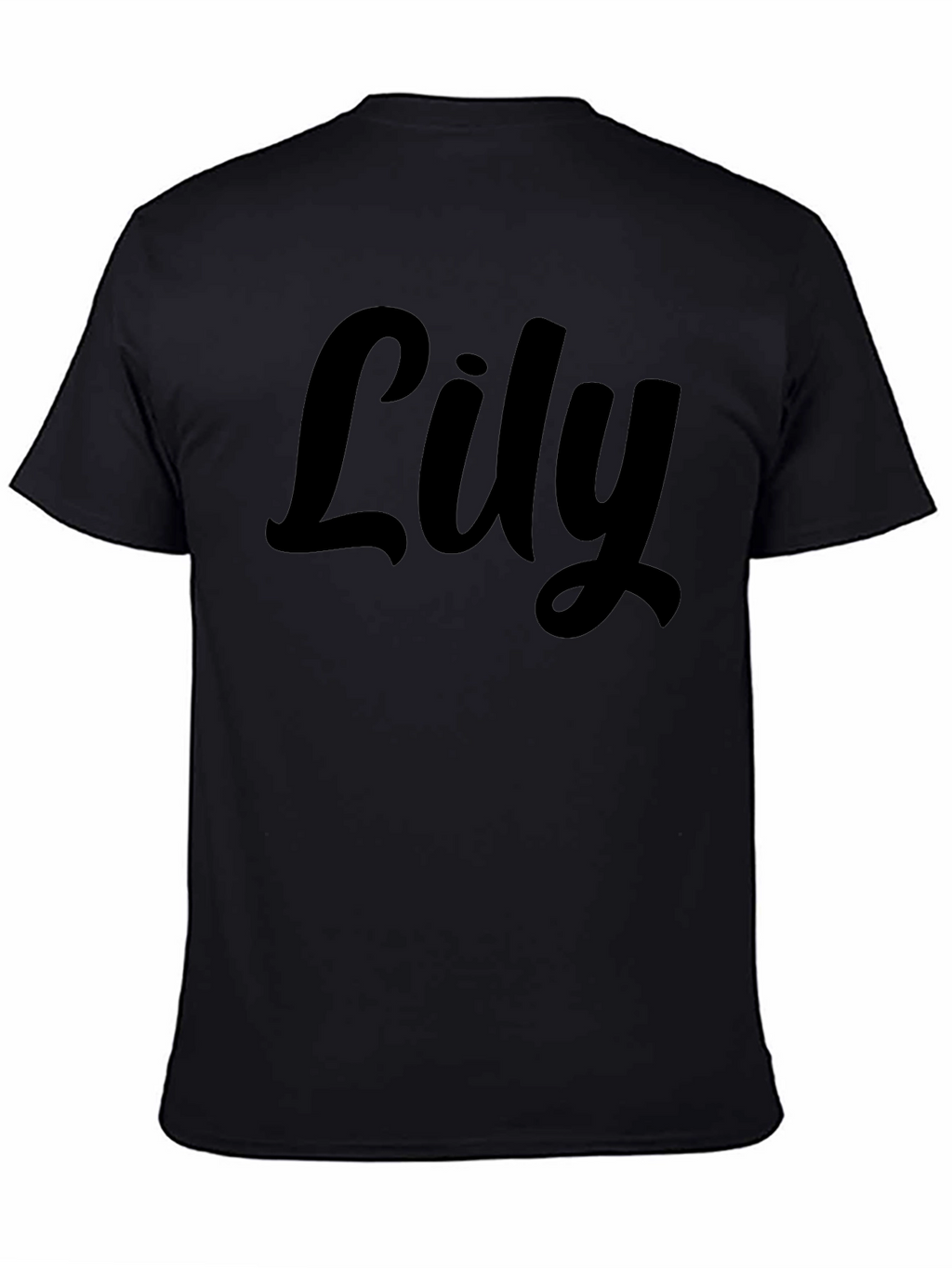 Lily Script Black T-Shirt