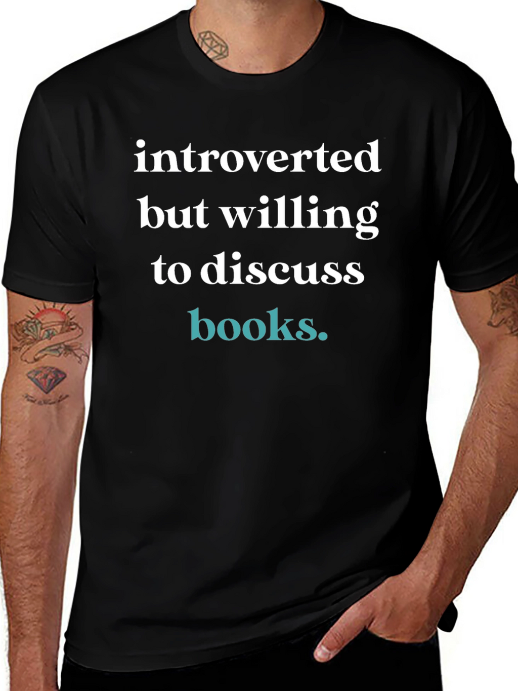 Introverted But Willing to Discuss Books T-Shirt