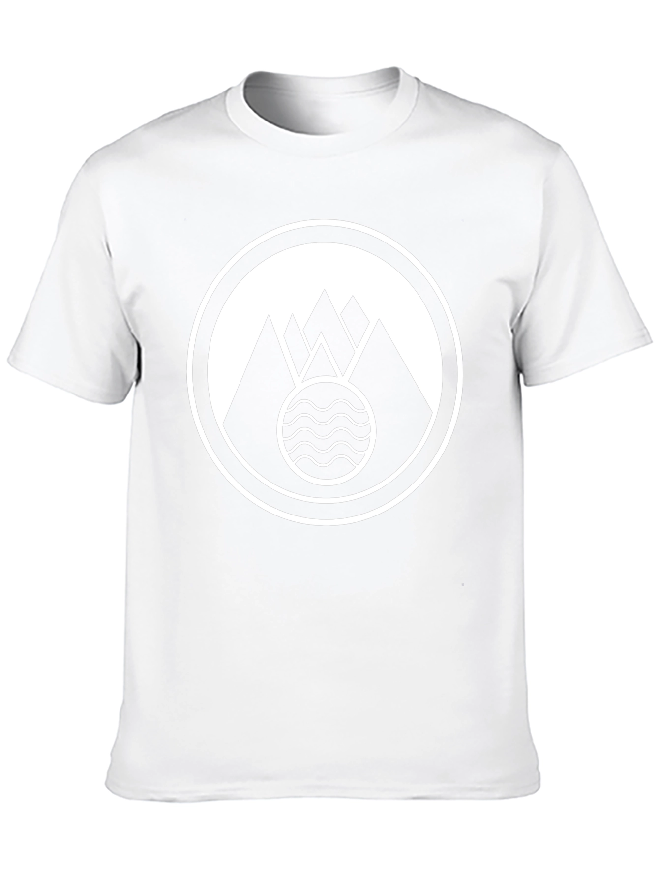 Mountain Waves Graphic Black T-Shirt
