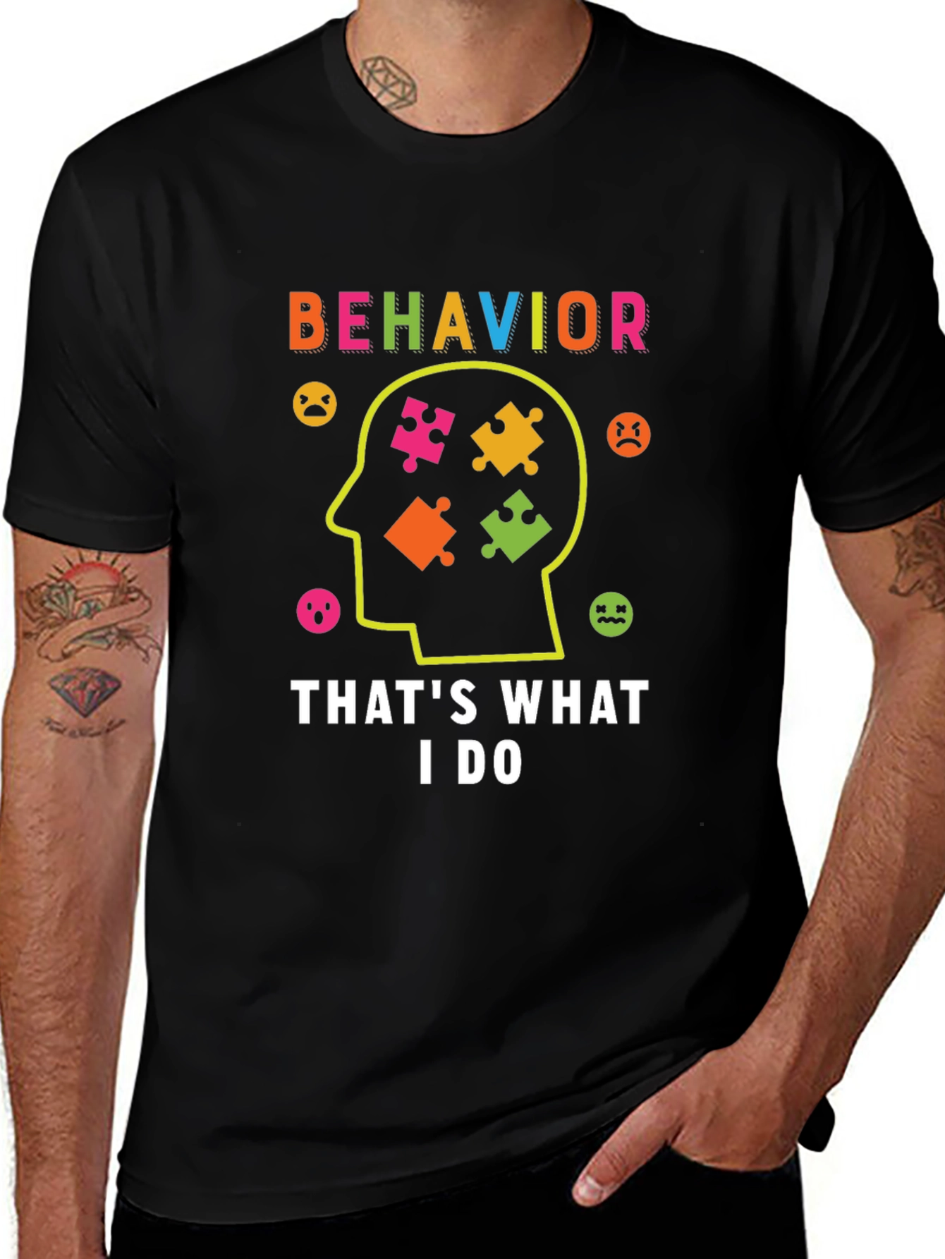 Behavior Analyst T-Shirt Autism Puzzle Piece