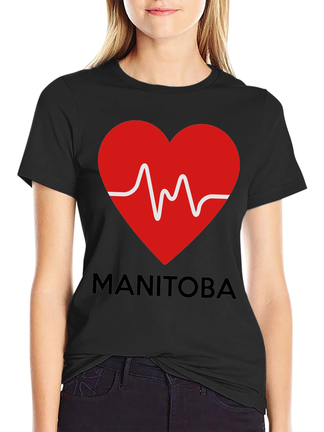 Manitoba Heartbeat T-Shirt - Show Your Provincial Pride!
