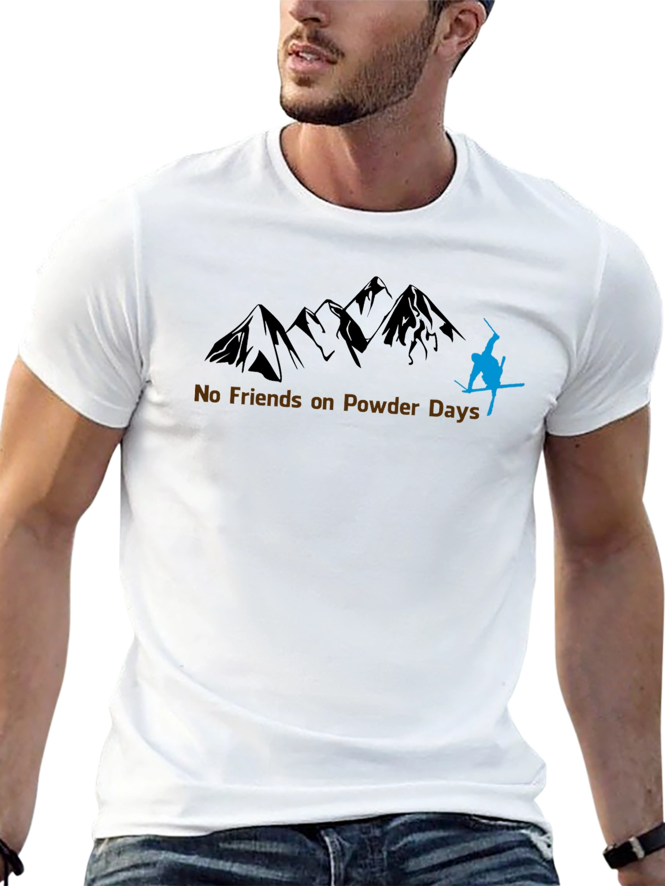 No Friends on Powder Days T-Shirt