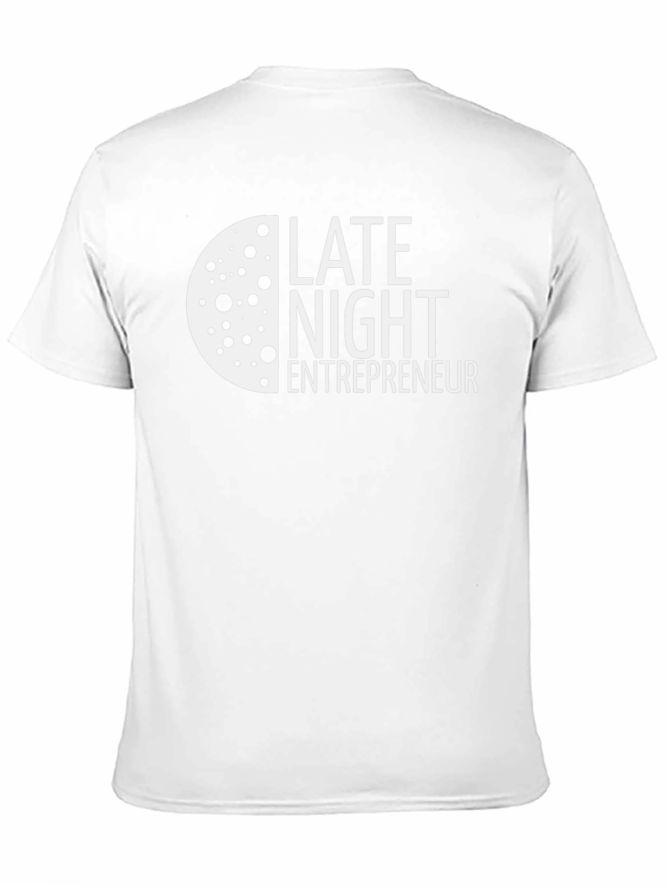 Late Night Entrepreneur T-Shirt - Black Crew Neck