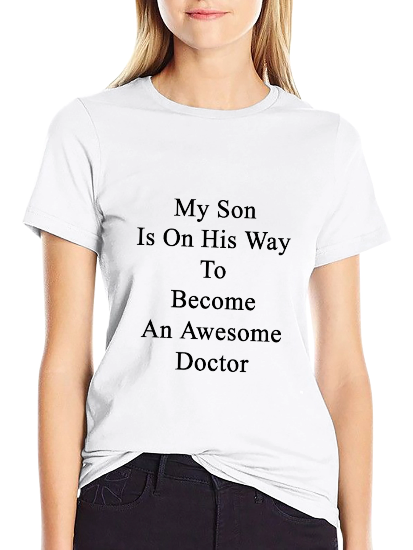 Proud Dad Doctor-in-Training Black T-Shirt