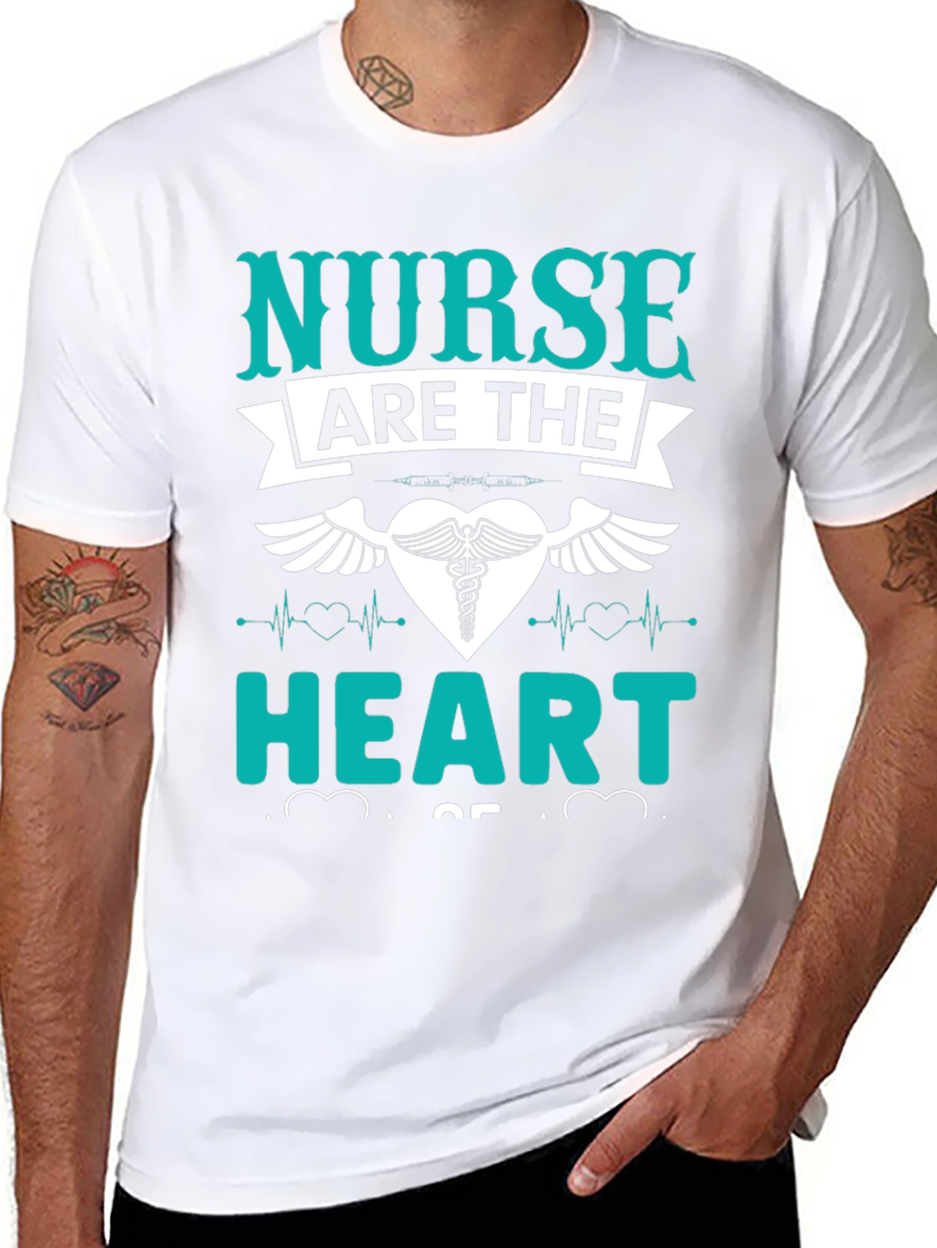 Nurse Heart T-Shirt - Medical Profession Apparel