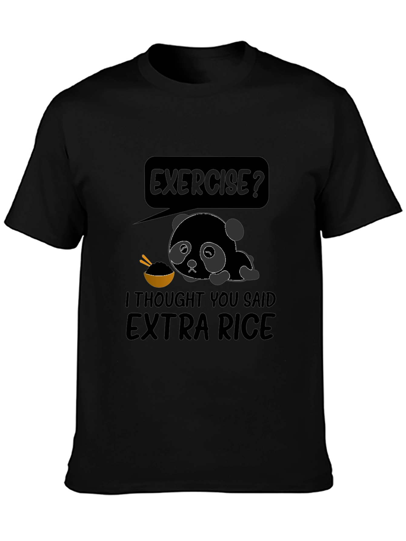 Extra Rice Panda Graphic T-Shirt