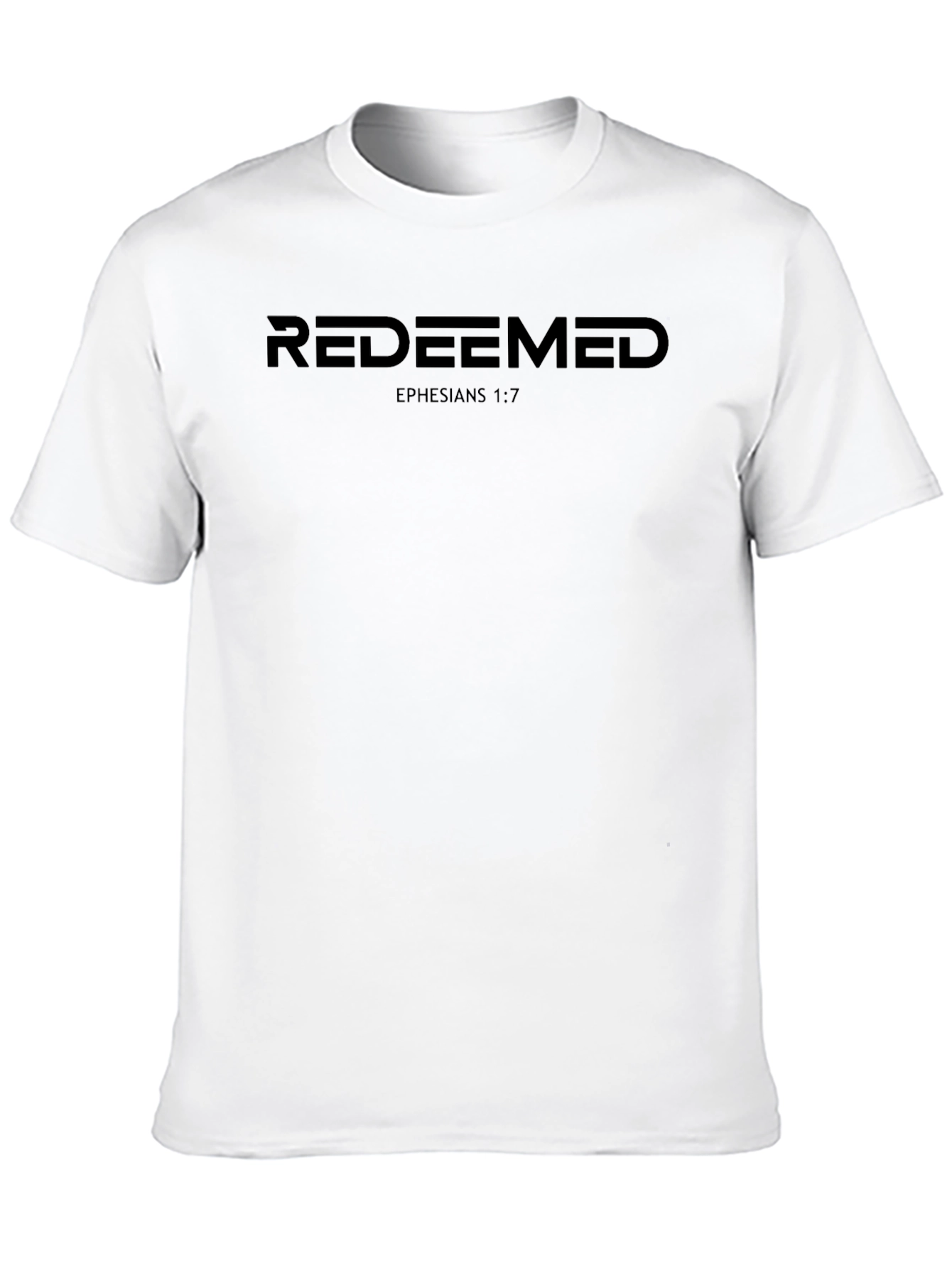 Redeemed Graphic Tee - Ephesians 1:7 Christian Shirt